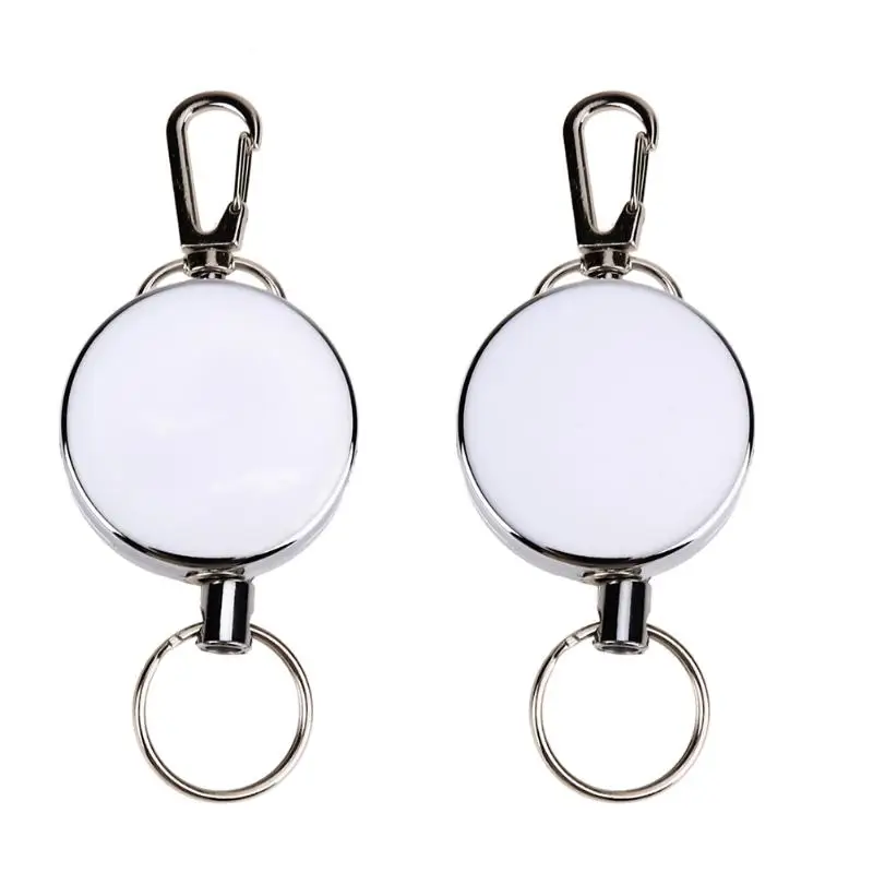

Retractable Key Chain High Resilience Stretching Rope Key Chain Anti-lost Ring Burglar Trinket Keychain Outdoor Safety Buckle