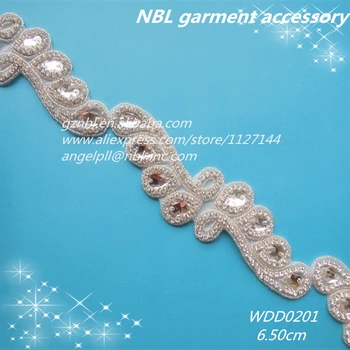 10 yards wholesale bridal beaded applique iron on crystal galss rhinestone trim for wedding dress WDD0201 10 yards wholesale bridal beaded applique iron on crystal galss rhinestone trim for wedding dress WDD0201