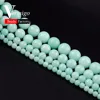 Free Shipping Natural Gem Stone Beads Smooth Amazonite Round Loose Beads For Jewelry Making Diy Bracelet 4 6 8 10mm Pick Size ► Photo 2/4