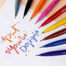 Pentel Китайский Японский офисный чернильное перо набор художественных ремесел ручка сенсорная Акварельная маркер ручка для Diy Канцтовары Школьные принадлежности Ses15c