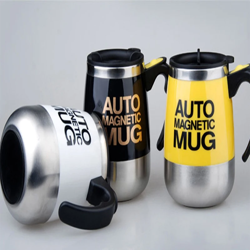 

Yiwumart 400ml Mugs Automatic Electric Lazy Self Stirring Mug Cup Coffee Milk For Smart Stainless Steel Juice Mix Cup Drinkware