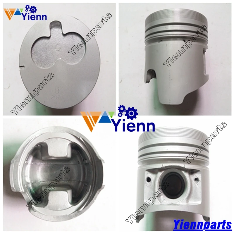 3LD1 Piston 8 97235 556 0 with Pin and Clips For Hitachi EX27U EX35U