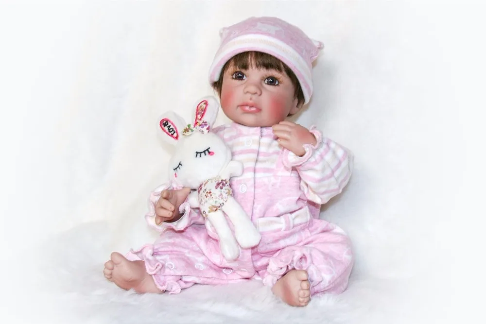 40 см Силиконовая виниловая Кукла Reborn Baby Doll, 16 дюймов, кукла для новорожденных девочек, игрушка для ванны, подарок на день рождения, подарок для ребенка, игра