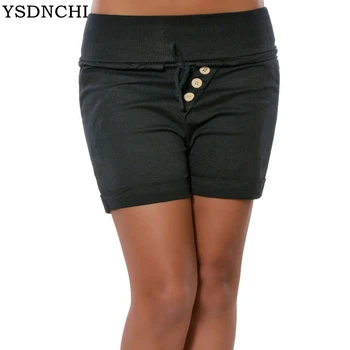 

Summer Women Shorts High Waist Package Hip Linen Shorts Female Slacks Large Size Shorts Female Literary Leisure Size All-match