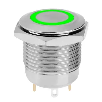 

1pcs 16mm 3V Metal Push Button Switch Car Modification Horn Automatic Reset Welding Push Button Switch