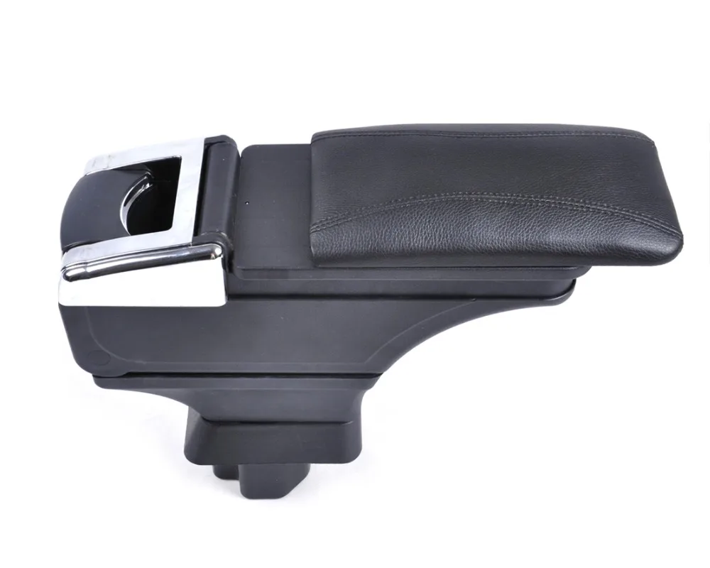 

DWCX New Leatherette Padding Black Storage Box Armrest Centre Console Fit For Nissan Versa Tiida Latio 2007 2008 2009 2010 2011