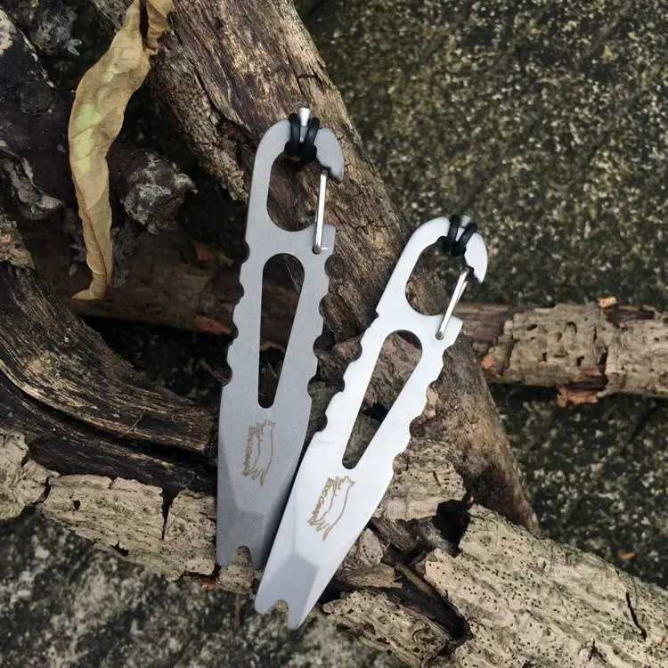 

Stainless Steel Crowbar Screwdriver Key Fast Hanging Window Outdoor Portable Protection Survival Tool EDC