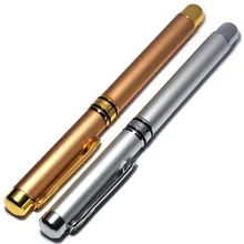 Высокое качество, 0,5 мм, черные чернила, металл+ ABS, серебро, золото, цвет, бизнес, офис, Средний Перо, Ручка-роллер, шариковые ручки