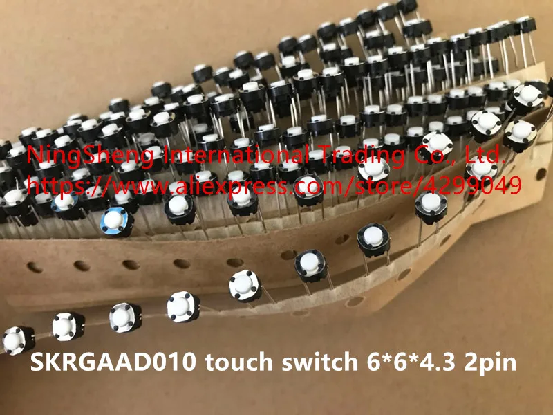 Оригинальный новый 100% SKRGAAD010 сенсорный выключатель 6*6*4 3 прямой ввод 2pin круглый