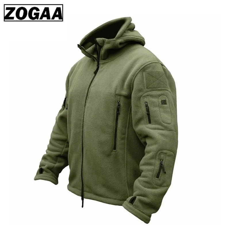 ZOGAA Фирменная Новинка Военная Мужская Флисовая тактическая куртка пальто для