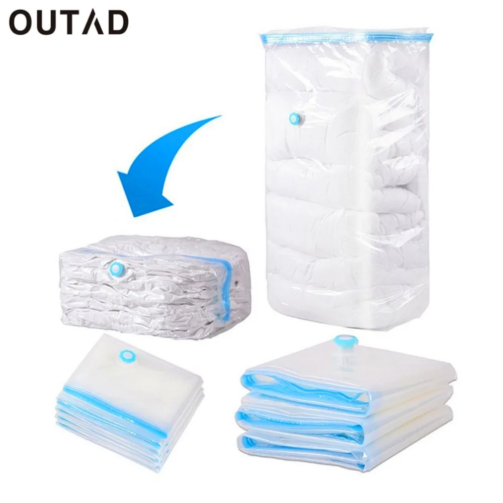 

OUTAD Household Large Space Saver Saving Storage Bag Vacuum Seal Compressed Organizer 5 Size With Retail Package For Bedding