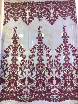 

Luxury African Lace Fabric JRB-32126 with full beads Pretty French Guipure tulle Lace Fabric High quality