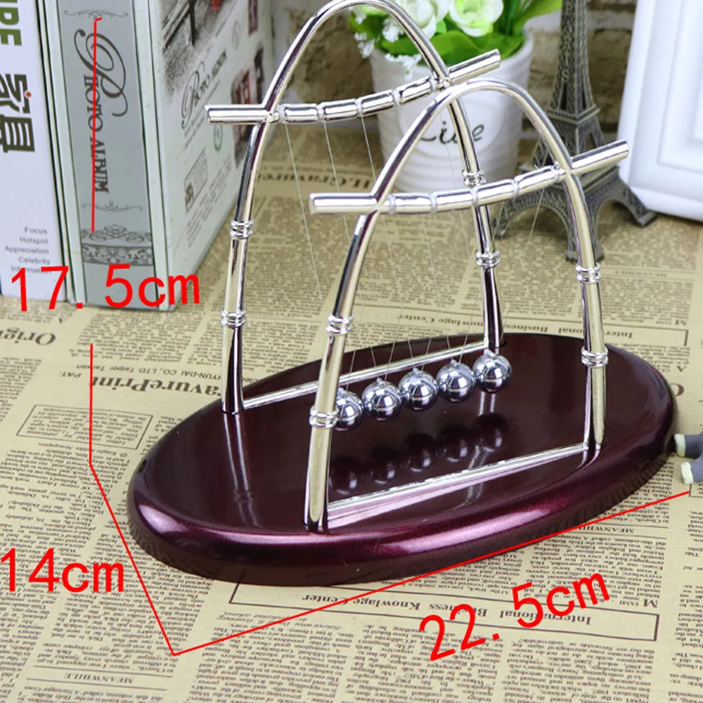 Настольная Колыбель Newton's Cradle в форме дуги мяч для балансировки головоломка