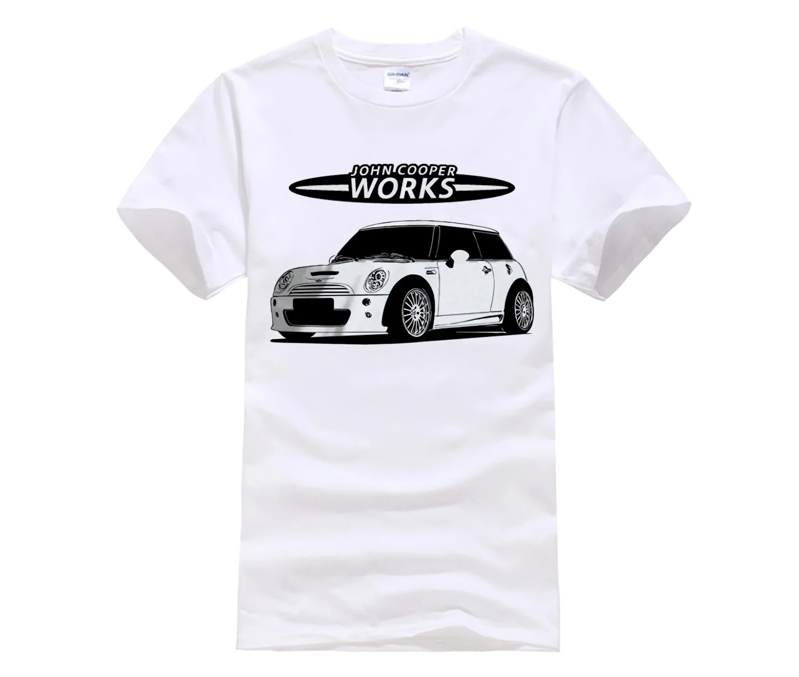 Mini Cooper R53 S JCW Silhouette Soft Cotton T Shirt Multi Colorsin T