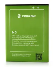 Original 2800mAh Battery Batterie Batterij Bateria For Kingzone N3 MTK6582+ 6590 4G FDD LTE 5.0″ 1280×720