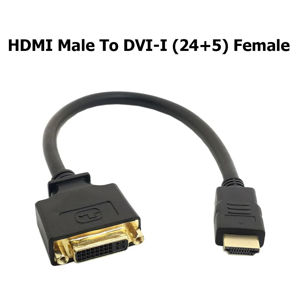 HDMI папа к DVI 24 + 5 I Кабель адаптер M F конвертер для LCD DVD HDTV XBOX PS3 дропшиппинг|Кабели