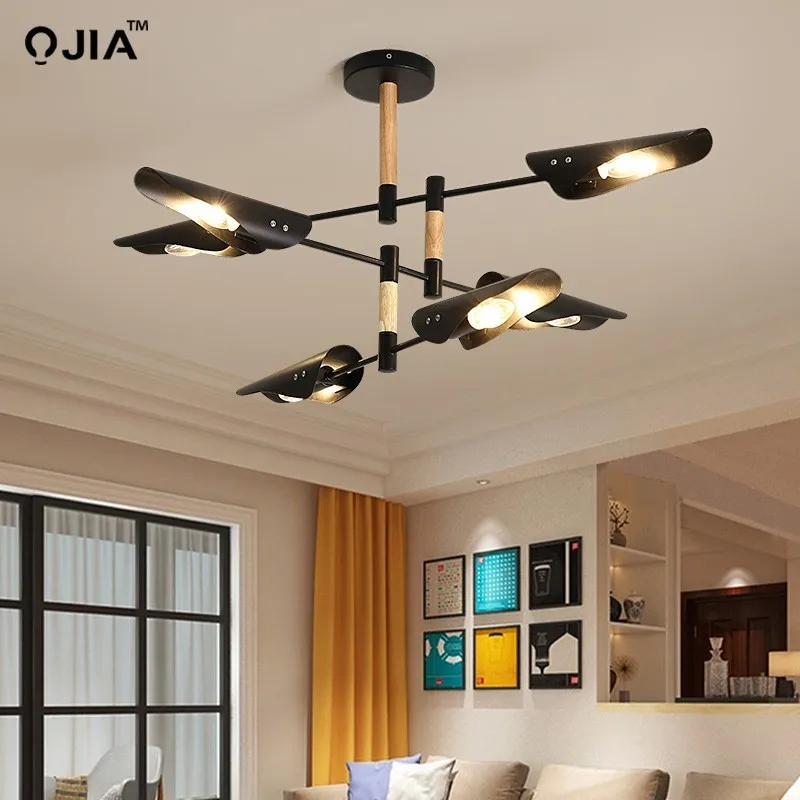 Modern Chandelier Living Room Bedroom Entrance Hall Lamp Fabric