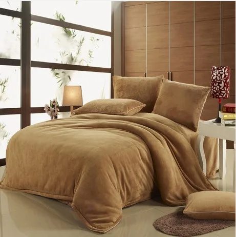 Coral Fleece bedding set, winter use bed set, warm and ...