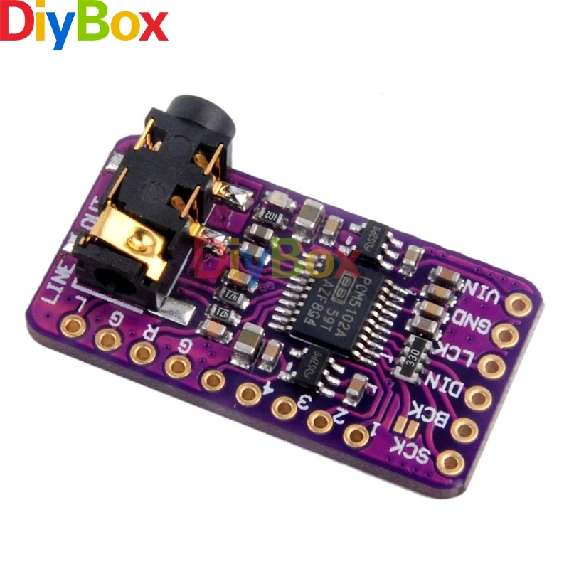 Интерфейс I2S PCM5102 ЦАП Декодер GY-PCM5102 I2S плеер модуль для Raspberry Pi
