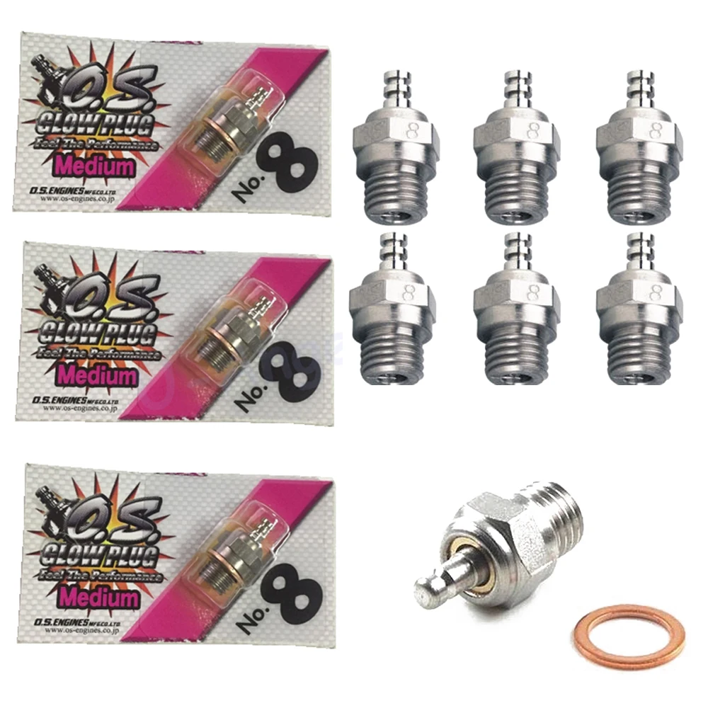 100 Original O S OS8 OS 8 No 8 8 Medium Glow Plug for font b