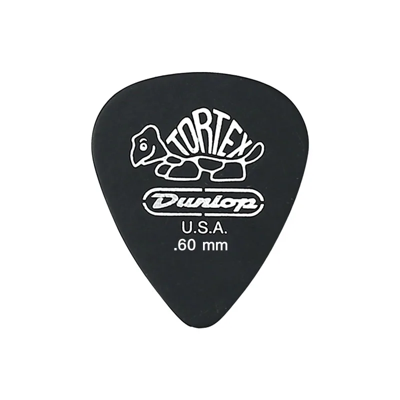 6 шт Dunlop Tortex черный медиаторы бас посредника акустической гитары аксессуары классический Толщина 0,5/0,6/0,73/0,88/1,0/1,14 мм - Цвет: 0.6mm