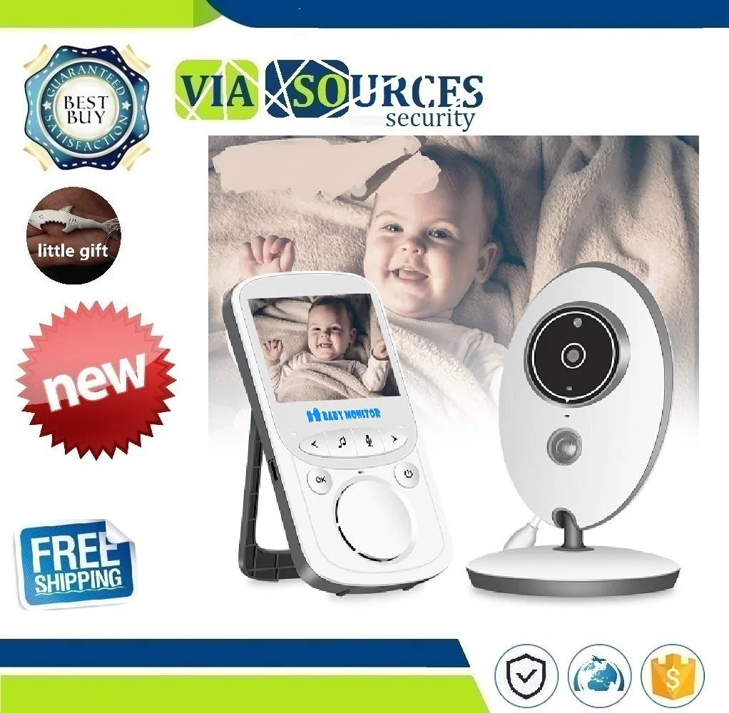 

Wireless LCD Audio Video Baby Monitor VB605 Radio Nanny Music Intercom IR 24h Portable Baby Camera Baby Walkie Talkie Babysitter