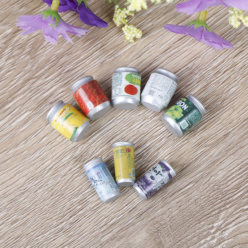 

3/5Pcs Mini 1:12 1/12 Scale Canned Fruit Cans Miniature Food Play Kitchen Doll Food Accessories Toy Doll House Accessories