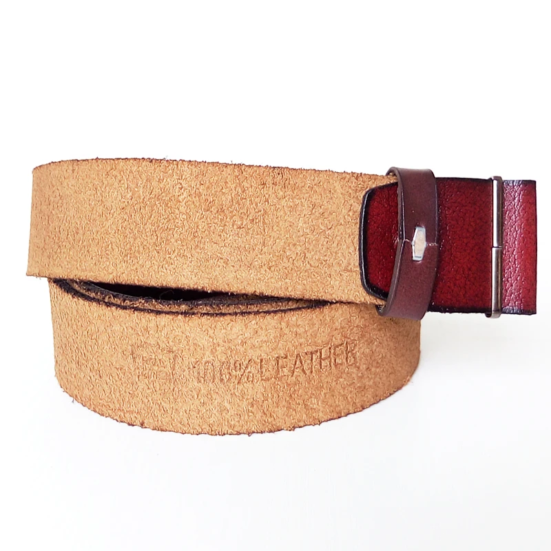 

T-DISOM New Genuine Leather Belts Fashion Top cowhide Belt For Men Brand Design Strap Vintage Adjustable Jeans Belt Drop Ship