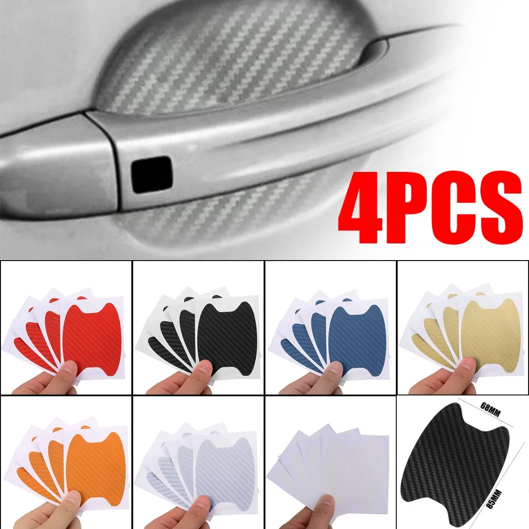 

4Pcs/Set Car Door Film Sheet Handle Scratch Sticker Scratch Protector Cover Car Scratch Protector Sticker