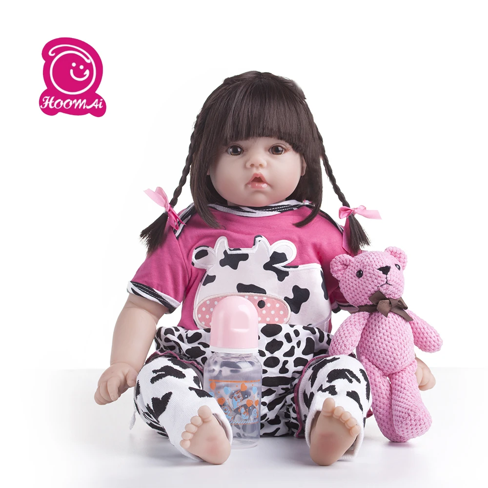 

55cm Cute Princess Doll Lifelike Reborn Baby Doll Lifelike Soft Real Touch Vinyl Silicone Toys For Children Birthday Gifts