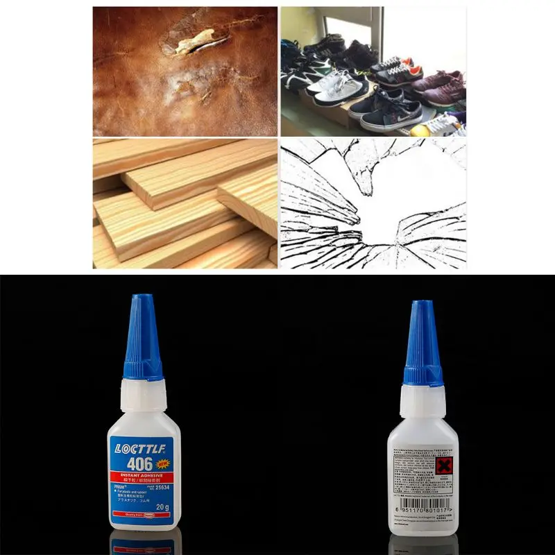 

406 Instant Adhesive 20g Bottle Stronger Super Glue Multi-Purpose RC Parts Assemblage Tool