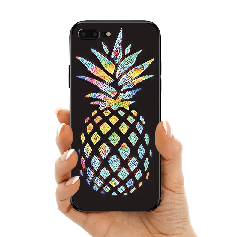 

Funny Fruits Silicone Soft TPU Phone Case For iphone6 6S 7 8 Plus 5 5S SE Pineapple Phone Case For iphone XR XS X XSMAX 7 8plus