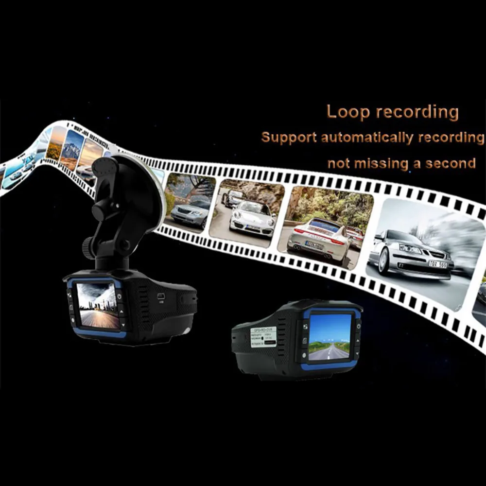 Русский голосовой Лазерный Радар 3 в 1 Автомобильный видеорегистратор gps 720p HD Автомобильная камера регистратор лазерный детектор gps позиционирование дорожного движения