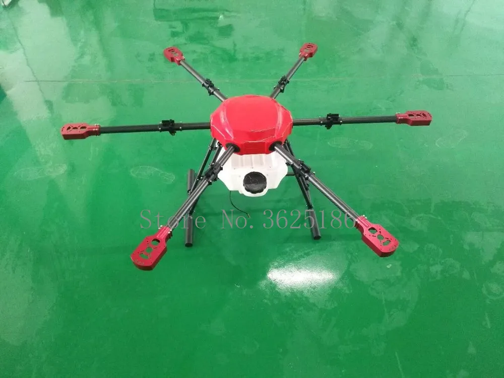 

Six axes 10L 10KG Agriculture spray drone 1450mm Wheelbase pure carbon fiber umbrella folding frame and 16KG spray system