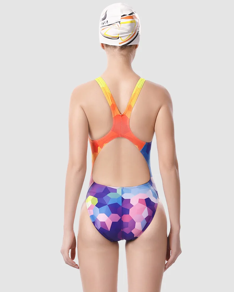 Сдельный купальник Yingfa, спортивный купальник для женщин, тренировочный купальник, цифровой принт, купальные костюмы для женщин, купальные костюмы