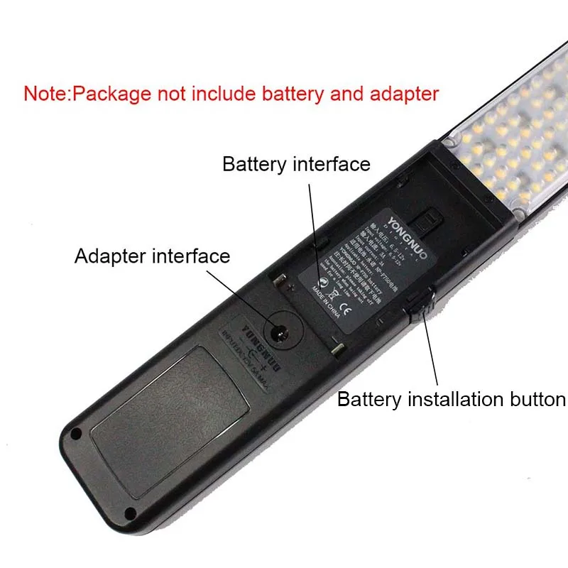 YONGNUO YN360 ручной светодиодный светильник для видеосъемки, светильник для фотосъемки 3200k 5500k RGB, цветной светодиодный светильник 39,5 см для профессиональной фотосъемки