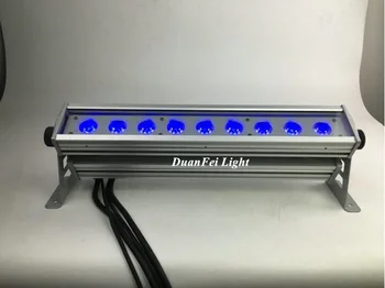 

4unites 9x9w rgb led wall washer light dmx lyre bar led dj wash buidling led light