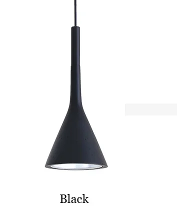 Скандинавская люстра, простой подвесной светильник, абажур для столовой, гостиной, спальни, кухни, салона, офиса, кафе, ресторана - Цвет корпуса: Black No bulb