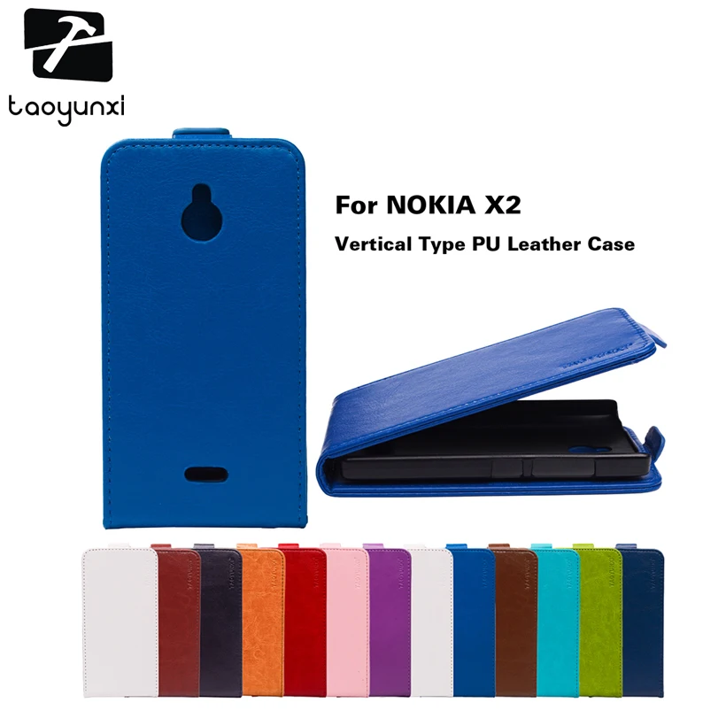 

TAOYUNXI Flip Leather Case For Nokia X2 Dual SIM Case For Nokia 1013 X2DS RM-1013 4.3 inch Case Cover Flip Holder