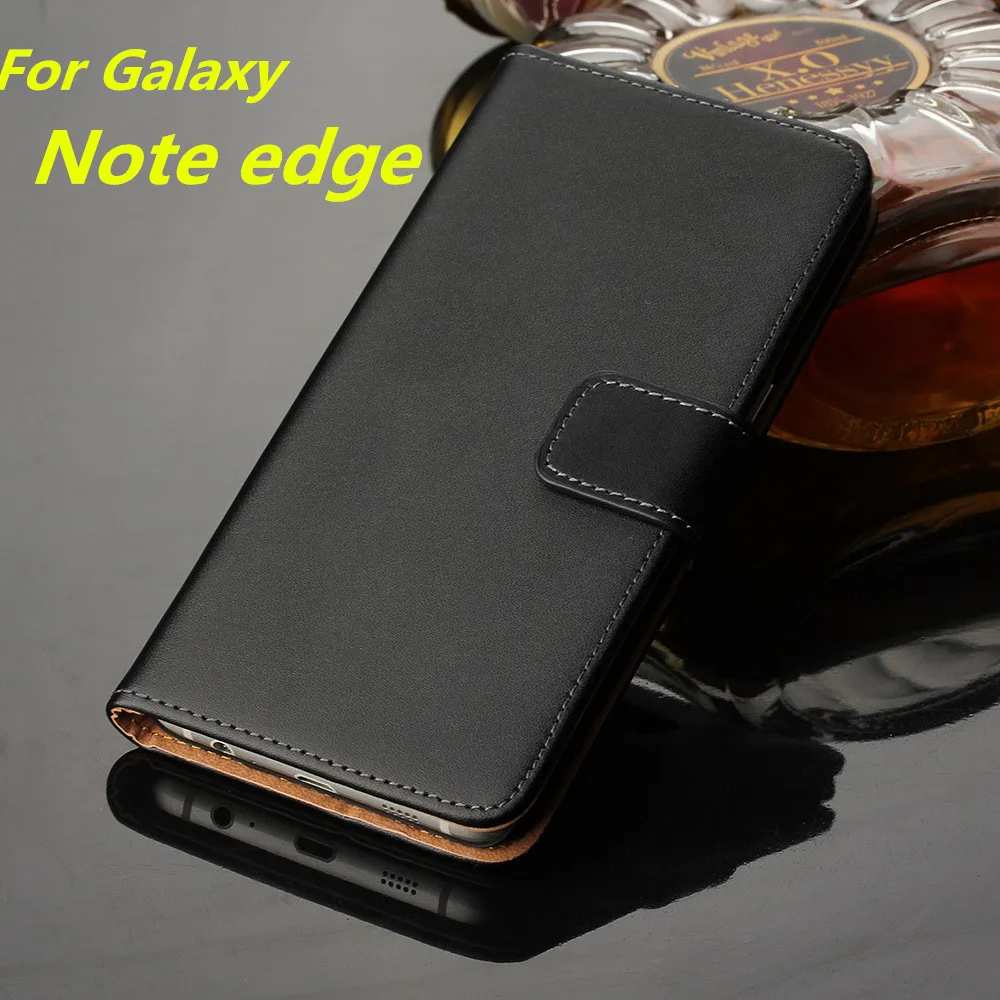 Премиум кожаный чехол-бумажник для Samsung Galaxy Note Edge N9150 N915F роскошный чехол с