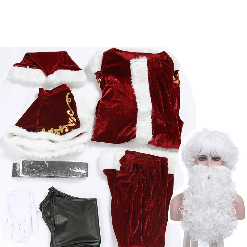 A-Full-Set-Of-Christmas-Costumes-Santa-Claus-For-Adults-Red-Christmas-Clothes-Santa-Claus-Costume
