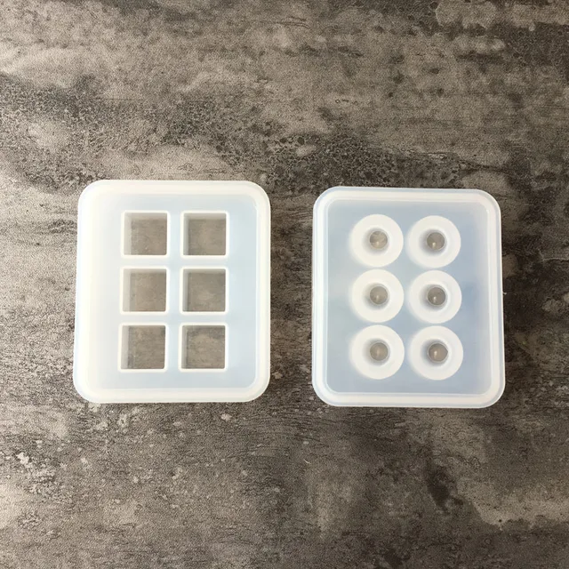 Szilikon Penész 16 Mm -Es Kocka Golyó Gyöngyök 6 Rekesz Gyanta Kézzel Készített Barkács Kézműves Ékszerek, Amelyek Epoxi Formák Készítik - Image 3