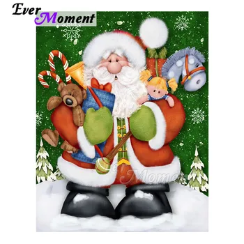 

Ever Moment Diamond Painting Santa Claus Gifts Christmas Picture Of Rhinestone 5D DIY Diamond Embroidery Home Decoration 3F1922