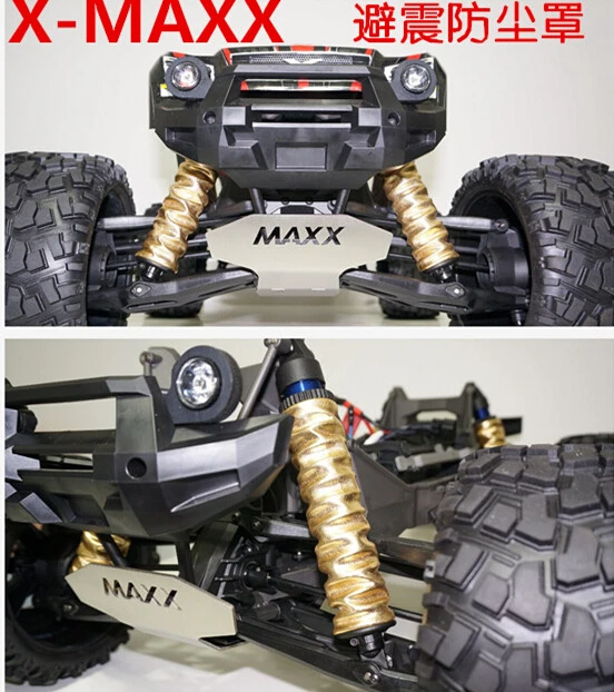 Амортизатор Пылезащитная крышка водонепроницаемая крышка щит для Traxxas X-MAXX XMAXX красный/черный/синий/фиолетовый/золотой цвет
