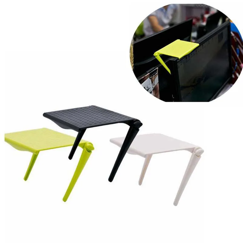 Adjustable 1pc Office Storage Rack Clip Computer Screen Table Desk Accessories Organizer for Cosmetics Shelf Home Organiz | Дом и сад