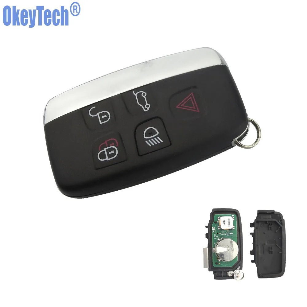 OkeyTech авто Замена дистанционного ключа 433/434 МГц Ключ дистанционного управления Fob для Land Rover Range Rover Sport Evogue LR4 роскошный 2010