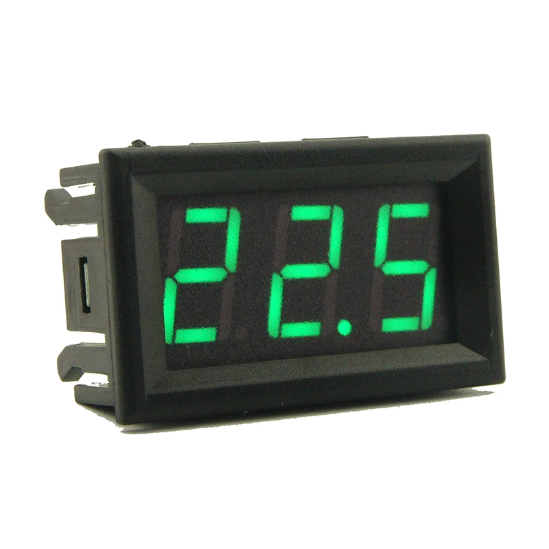 

0.56Inch 30V 100V 200V Three Wire DC Digital Voltmeter Accuracy Class 0.1% Reverse Connection Protection Four-color Optional