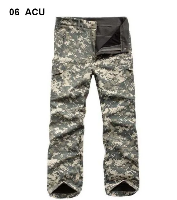 TAD тактические софтшелл брюки водонепроницаемые быстросохнущие брюки камуфляжные охотничьи брюки мужские походные брюки - Цвет: 06