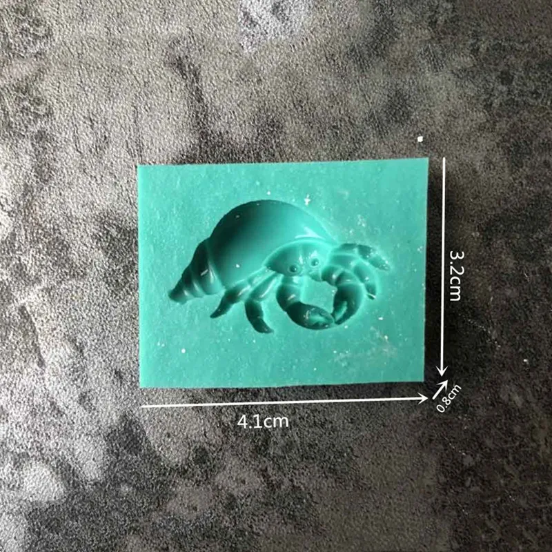 Hermit Crab Silicone Decorating Molds Cake Silicone Mold Sugarpaste Candy Chocolate Gumpaste Clay Mould hermit-crab-silicone-decorating-molds-cake-silicone-mold-sugarpaste-candy-chocolate-gumpaste-clay-mould