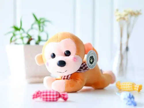 monkey plush pendant toy key chain gift animal soft 6